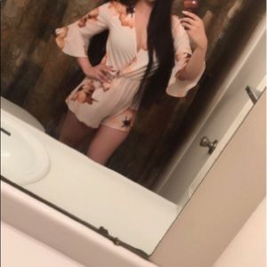 Womens Floral Romper